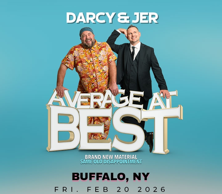 Graphic promoting Darcy and Jer