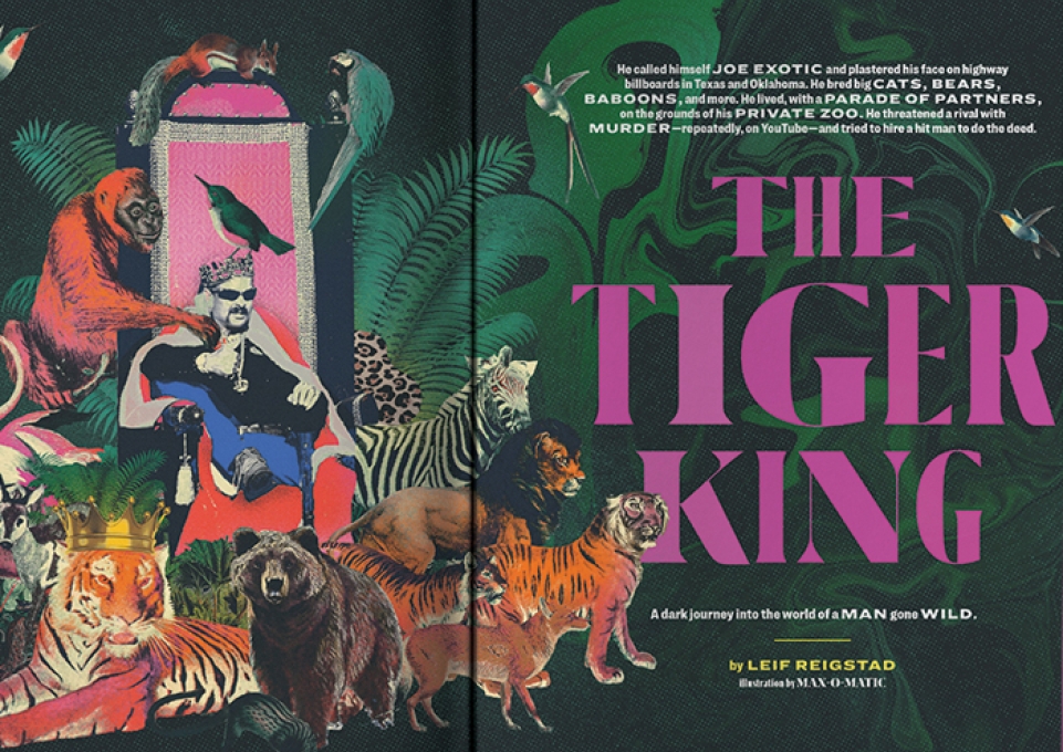 Texas Monthly magazine spread