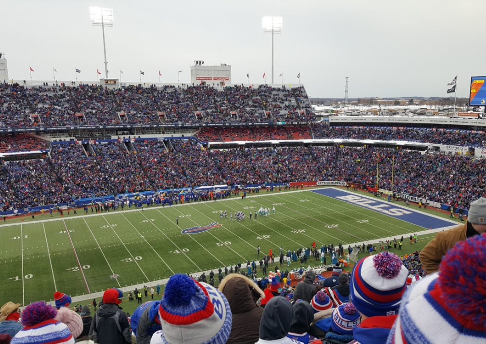 Bills Stadium filled to capacity with spectators