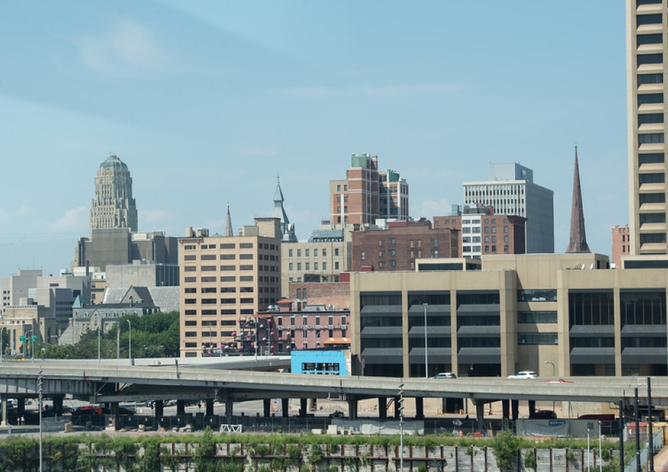 Panorama of downtown Buffalo