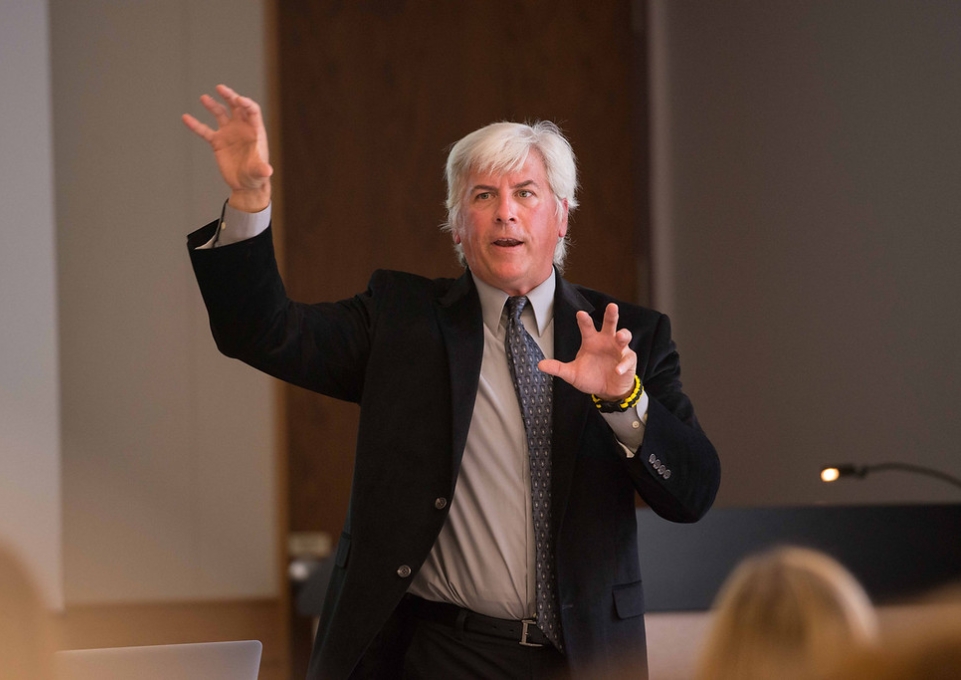 Chris Shively speaking to an audience