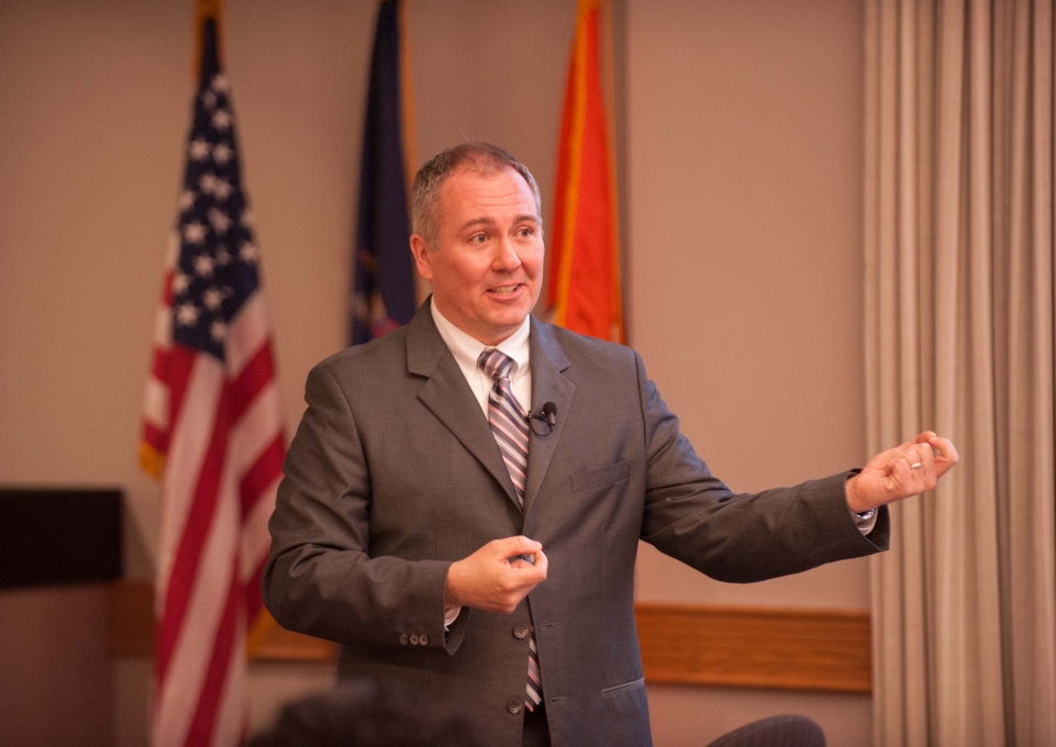 James Sobol presenting at a conference