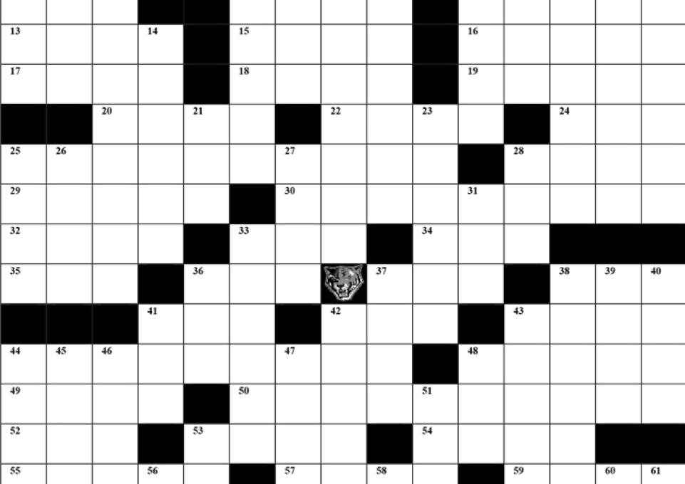 Image of the Buffalo State crossword puzzle