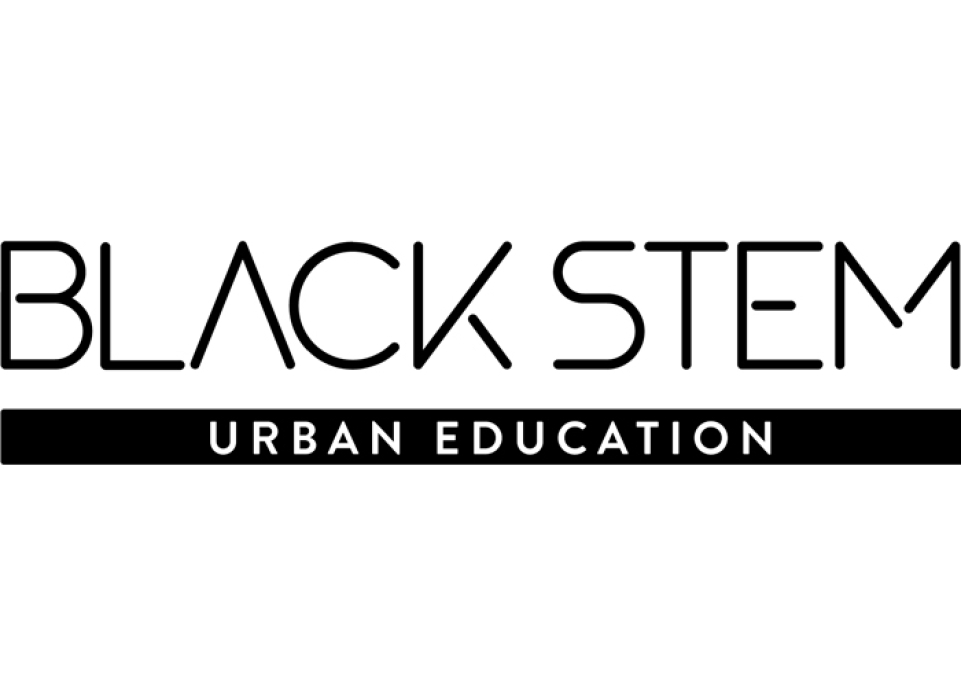 Logo designed for the symposium that reads "BLACK STEM: Urban Education"