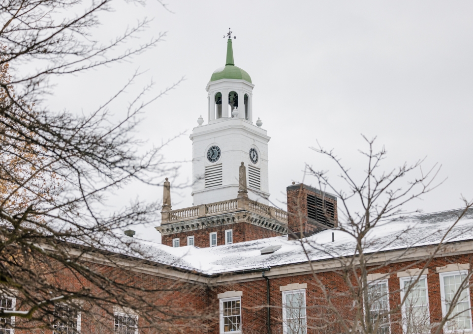 Rockwell Hall in winter